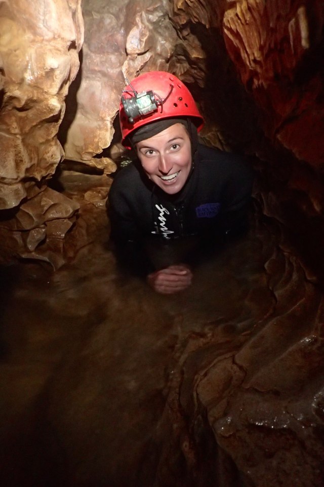 caving